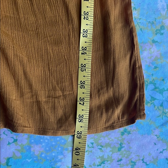 NWT Garnet Hill | Solaris Button-Front Crepe Maxi Skirt Yellow Boho Medium - Picture 9 of 10